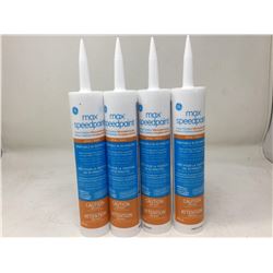 Lot of 4 x 299ml paintable white silicone