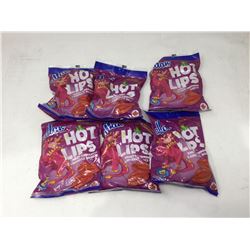 lot of 6x120g Hot Lips sweet cinnamon flavored candy