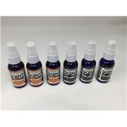 Lot of 6 x 30ml Scent Bomb air fresheners assorted