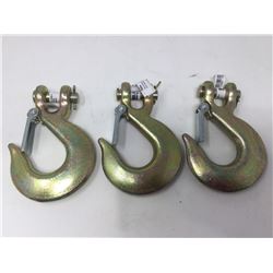 Lot of 3 towing hooks