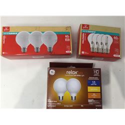 Lot of 3 assorted light bulbs