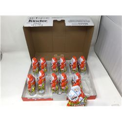 Case lot of Kinder Santa chocolates 12 x 75g