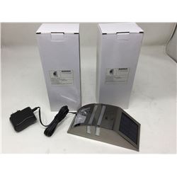 Lot of 2 Demo Wall Light Nickel Black