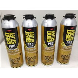 Lot of 4 x 751g Great Stuff Pro