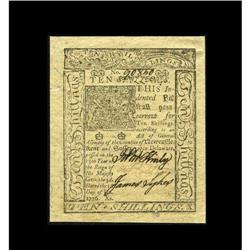 Delaware January 1, 1776 10s Gem New. 