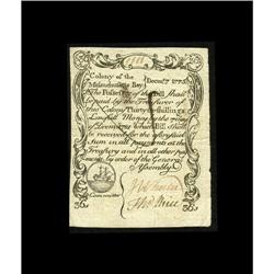 Massachusetts December 7, 1775 36s Contemporary Counter 