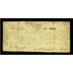 New Hampshire June 20, 1775 6s Fine Rep. Paul Revere 