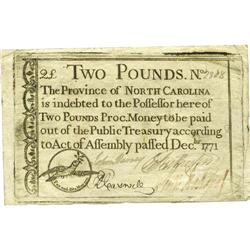 North Carolina December, 1771 L2 Extremely Fine. This i 