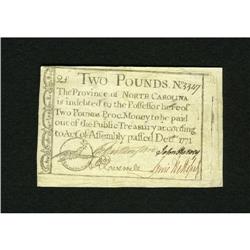 North Carolina December, 1771 $2 Extremely Fine. An ab 