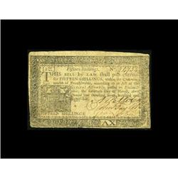 Pennsylvania March 16, 1785 15s Extremely Fine. 