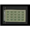 Fr. 1242 10c First Issue Complete Sheet of Twenty PMG G 