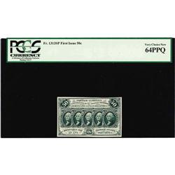 Fr. 1313SP 50c First Issue Narrow Margin Face PCGS Very 