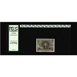 Fr. 1232 5c Second Issue PCGS Superb Gem New 67PPQ. Thi 