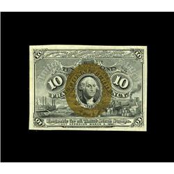 Fr. 1246 10c Second Issue Gem New. Full margins and dis 