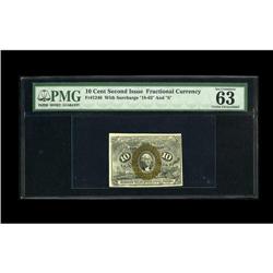 Fr. 1246 10c Second Issue PMG Choice Uncirculated 63. T 