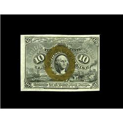 Fr. 1247 10c Second Issue Very Choice New. Blinding bri 