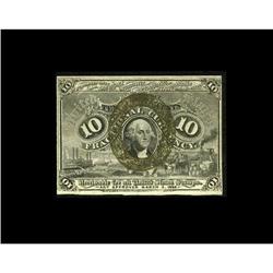 Fr. 1249 10¢ Second Issue Choice New. The margins on th 