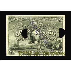 Milton 2E50F.2a 50¢ Second Issue Essay (Experimental) V 