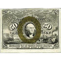 Fr. 1321 50c Second Issue Choice New. Unusually bright 