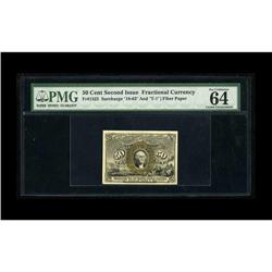 Fr. 1322 50c Second Issue PMG Choice Uncirculated 64. H 