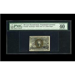 Fr. 1322 50c Second Issue PMG Extremely Fine 40. Here i 