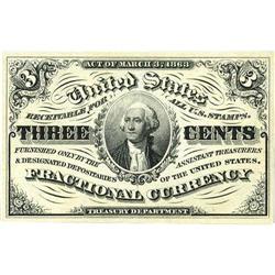 Fr. 1226 3c Third Issue Gem New. Superb from the face, 