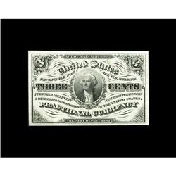 Fr. 1226 3c Third Issue Very Choice New. Just a little 