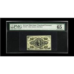 Fr. 1251 10c Third Issue PMG Gem Uncirculated 65 EPQ. T 