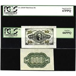 Fr. 1251SP/1255SP 10c Third Issue Medium Face and Back 