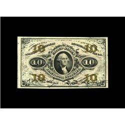 Fr. 1252 10c Third Issue About New. This is the much sc 