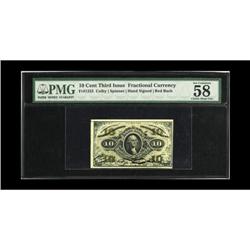 Fr. 1253 10c Third Issue PMG Choice About Unc 58 EPQ. 