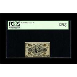Fr. 1255 10c Third Issue PCGS Very Choice New 64PPQ. Wi 