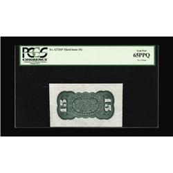 Fr. 1272SP 15c Third Issue Wide Margin Back PCGS Gem Ne 