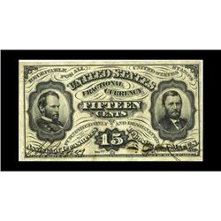 Fr. 1274SP 15c Medium Margin Specimen Pair Third Issue 