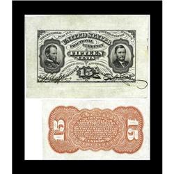 Fr. 1274SP 15c Third Issue Wide Margin Pair Extremely F 