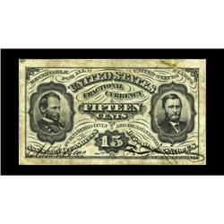 Fr. 1274SP 15c Medium Margin Specimen Pair Third Issue 