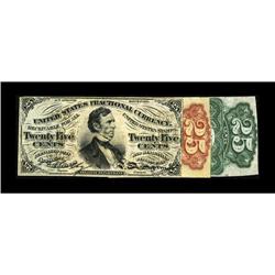 Fr. 1291/4SP 25c Third Issue Narrow Margin Set New. Thi 