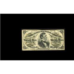 Fr. 1294 25c Third Issue Extremely Fine. This embossed 