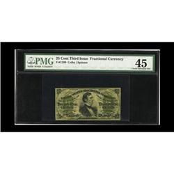 Fr. 1299 25c Third Issue PMG Choice Extremely Fine 45. 