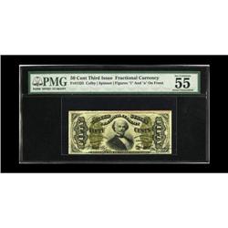 Fr. 1325 50c Third Issue Spinner PMG About Uncirculated 