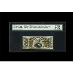 Fr. 1326 50c Third Issue Spinner PMG Choice Uncirculate 