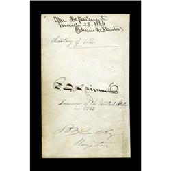 Fractional Autographs. Stanton,Spinner, Colby 