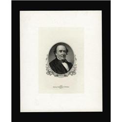 Robert Walker Portrait Card. An approximate 5.25 by 6.5 