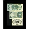 Image 2 : A Trio of Fifty Cent Notes. Fr. 1312-1379-1381 Ch CU+ 