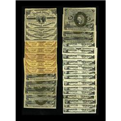 Included with this lot are the following 3¢ and 5¢ note 