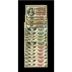 Included with this lot are the following 10c notes Fr. 