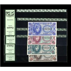 MPC Series 651 Set 5c - 10c - 25c - 50c PCGS 65-67 