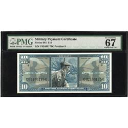 Series 618 $10 PMG Superb Gem Uncirculated 67. A most p 
