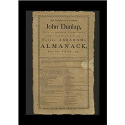 Broadside for Father Abraham''s 1775 Almanack. This app 