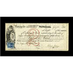 Second of Exchange $59.03 July 30, 1864. 